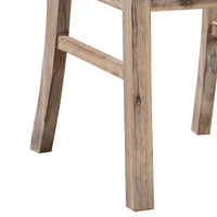 2x Wooden Frame Leatherette in Solid Acacia Wood & Veneer Dining Chairs in Oak Colour Furniture Kings Warehouse 