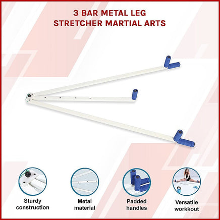 3 Bar Metal Leg Stretcher Martial Arts Sports & Fitness Kings Warehouse 