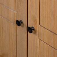 3-Door Wardrobe 118x50x171.5 cm Pine Panama Range bedroom furniture Kings Warehouse 
