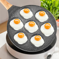 3 hole Frying Pot Pan Non-stick Egg Pancake Steak Hamburg Omelet Pan Tools AU Home & Garden Kings Warehouse 