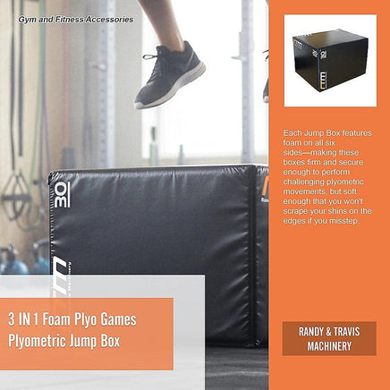 3 IN 1 Foam Plyo Games Plyometric Jump Box Sports & Fitness Kings Warehouse 