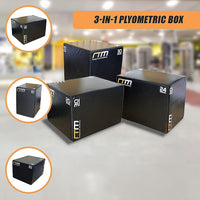 3 IN 1 Foam Plyo Games Plyometric Jump Box Sports & Fitness Kings Warehouse 