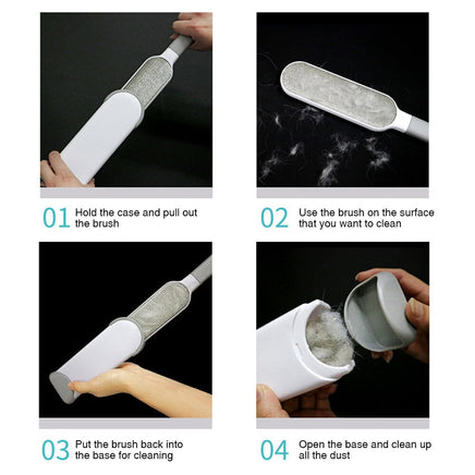 3 in 1 Furs Brusher Pet Hair Lint Remover Brush Self-cleaning Base Pet Care Kings Warehouse 