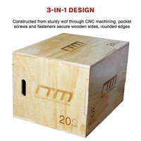 3 IN 1 Wood Plyo Games Plyometric Jump Box Kings Warehouse 