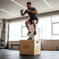 3 IN 1 Wood Plyo Games Plyometric Jump Box Sports & Fitness Kings Warehouse 