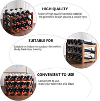 3-layer Bamboo Wine Storage Rack (12 bottles) Kings Warehouse 