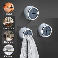 3 Pack Self Adhesive Round Towel Hooks for Kitchen and Bathroom Kings Warehouse 