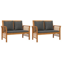 3 Piece Garden Lounge Set with Cushions Solid Wood Acacia garden supplies Kings Warehouse 