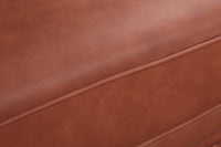 3 Seater Brown Sofa Lounge Button Tufted in Faux Leather Furniture Kings Warehouse 