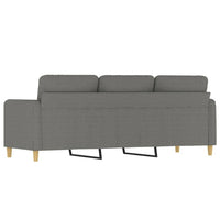 3-Seater Sofa Dark Grey 180 cm Fabric Kings Warehouse 