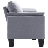 3-Seater Sofa Light Grey Fabric Kings Warehouse 