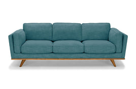 3 Seater Sofa Teal Fabric Lounge Set for Living Room Couch with Wooden Frame Furniture Kings Warehouse