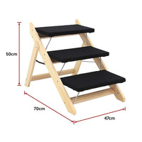 3 Steps Portable Dog Cat Pet Stairs Pet Care Kings Warehouse 