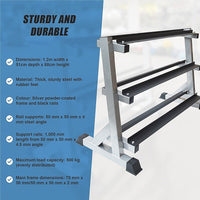 3 Tier Dumbbell Rack for Dumbbell Weights Storage Sports & Fitness Kings Warehouse 