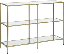 3-Tier Tempered Glass Sofa Table Modern Storage Shelf Furniture Kings Warehouse 