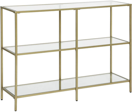 3-Tier Tempered Glass Sofa Table Modern Storage Shelf Furniture Kings Warehouse 