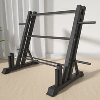 3-Tier Weights and Barbell Storage Rack Barbell Dumbbell Kettlebell Weight Plate Kings Warehouse 