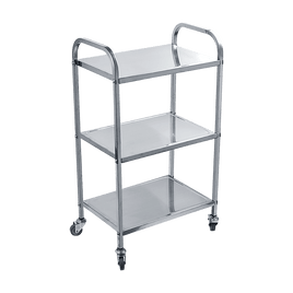 3 Tiers Food Trolley Cart Stainless Steel Utility Kitchen Dining Service Home & Garden KingsWarehouse