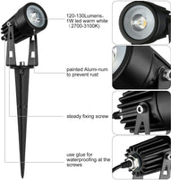 3 x LED Spotlights Powered Solar Garden Lights Outdoor Waterproof (Warm White) Kings Warehouse 