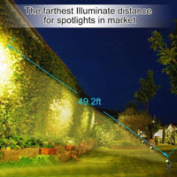3 x LED Spotlights Powered Solar Garden Lights Outdoor Waterproof (Warm White) Kings Warehouse 