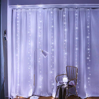 300 LEDs Window Curtain Fairy Lights 8 Modes and Remote Control for Bedroom (Cool White, 300 x 300cm) Kings Warehouse 