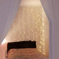 300 LEDs Window Curtain Fairy Lights 8 Modes and Remote Control for Bedroom (Warm White, 300 x 300cm) Kings Warehouse 