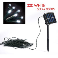300 White solar LED string lights Home & Garden Kings Warehouse 