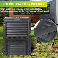 300L Large Garden Outdoor Compost Bin Composter BPA Free Compost Barrel Home & Garden Kings Warehouse 