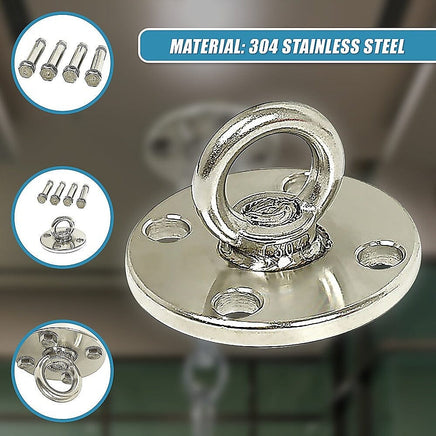 304 Stainless Steel Suspension Hook Wall Ceiling Mount Hanger Anchor Bracket Home & Garden Kings Warehouse 