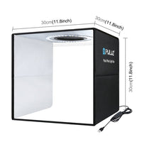 30CM Portable Photo Studio LED Light Tent Bar Cube Soft Box Room Photography Kings Warehouse 