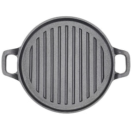 30cm Round Cast Iron Griddle Plate, BBQ Pan Cooking Griddle Grill for StoveF, Oven Kings Warehouse 