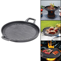 30cm Round Cast Iron Griddle Plate, BBQ Pan Cooking Griddle Grill for StoveF, Oven Kings Warehouse 