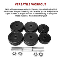 30KG Dumbbell Adjustable Weight Set Sports & Fitness Kings Warehouse 