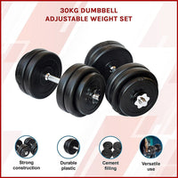 30KG Dumbbell Adjustable Weight Set Sports & Fitness Kings Warehouse 