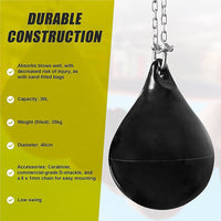 30L Water Punching Bag Aqua with D-Shackle and Chain Home & Garden Kings Warehouse 