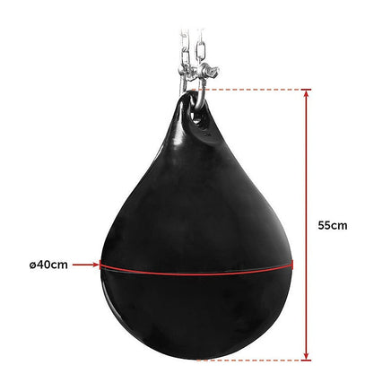 30L Water Punching Bag Aqua with D-Shackle and Chain Sports & Fitness Kings Warehouse 