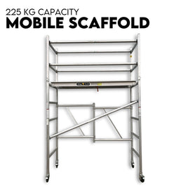 3.0M Aluminium Scaffold Mobile Tower Single Width Platform Height AU Standard Tools Kings Warehouse 