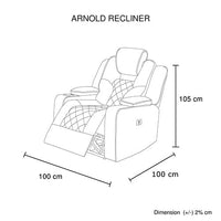 3+1+1 Seater Electric Recliner Stylish Rhino Fabric Black Lounge Armchair with LED Features Furniture Kings Warehouse 
