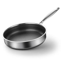 316 Stainless Steel Frying Pan Non-Stick Cooking Frypan Cookware 32cm Honeycomb Double Sided without lid Home & Garden Kings Warehouse 
