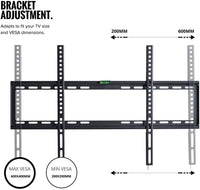 32-70 Inch Fixed TV Wall Mount Bracket TV Bracket Wall Mount up to 75KG Kings Warehouse 