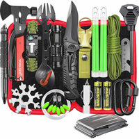 32 In 1 Emergency Survival Equipment Kit Camping SOS Tool Sports Tactical Hiking Electronics Kings Warehouse 