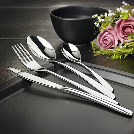 32 Piece Stainless Steel Cutlery Set Knives Fork Spoon Teaspoon Home & Garden KingsWarehouse 