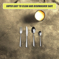 32 Piece Stainless Steel Cutlery Set Knives Fork Spoon Teaspoon Home & Garden KingsWarehouse 