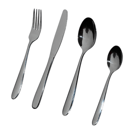 32 Piece Stainless Steel Cutlery Set Knives Fork Spoon Teaspoon Home & Garden KingsWarehouse 