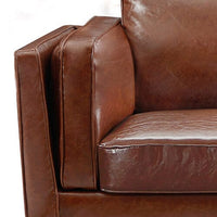 3+2+1 Seater Sofa Brown Leather Lounge Set for Living Room Couch with Wooden Frame Furniture Kings Warehouse 