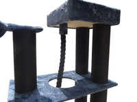 33kg 160 cm XL Multi Level 14cm Thick Cat Scratching Post Tree Scratcher Pole- Grey Pet Care Kings Warehouse 