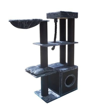 33kg 160 cm XL Multi Level 14cm Thick Cat Scratching Post Tree Scratcher Pole- Grey Pet Care Kings Warehouse 