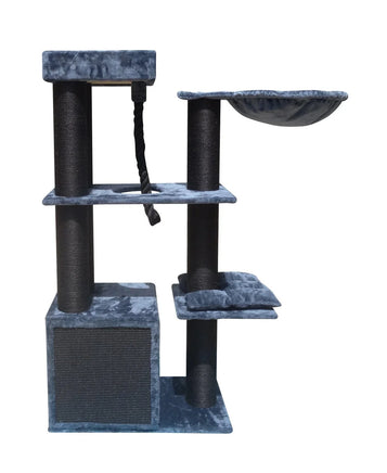 33kg 160 cm XL Multi Level 14cm Thick Cat Scratching Post Tree Scratcher Pole- Grey Pet Care Kings Warehouse 