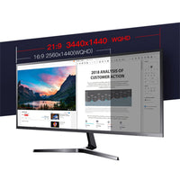 34 Inch Ultrawide 3440x1440 HDMI DP 165Hz 1000:1 Flat LED Gaming Monitor Winter Fun Indoors Kings Warehouse 