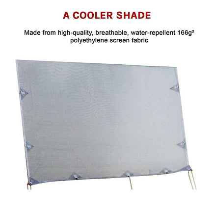 3.4m Caravan Privacy Screen Side Sunscreen Sun Shade for 12' Roll Out Awning Home & Garden Kings Warehouse 